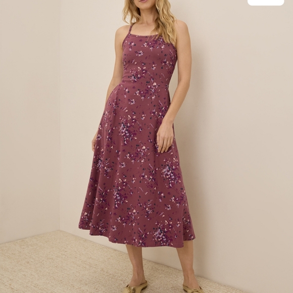 Pact Fit & Flare Midi Dress Floral - Picture 5 of 7